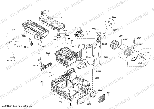 Схема №5 WTW86560CH с изображением Панель управления для электросушки Bosch 00674240