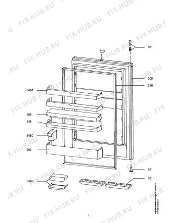 Схема №1 S1642-4 I GB с изображением Всякое для холодильника Aeg 8996711603762