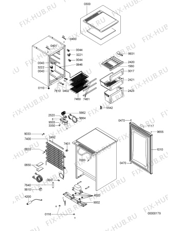 Схема №1 AFB6341 (F090646) с изображением Элемент корпуса для холодильника Indesit C00327998