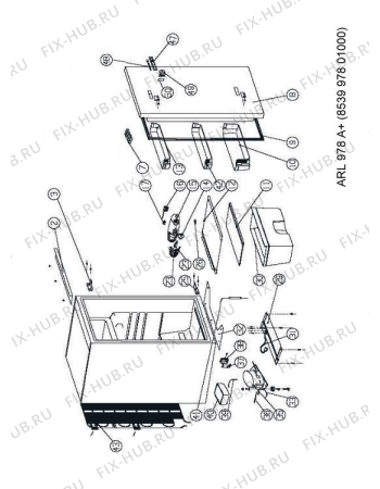 Схема №1 PRC 450 A+ с изображением Запчасть для холодильной камеры Whirlpool 482000014876