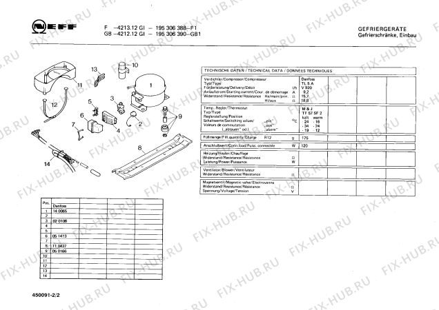 Взрыв-схема холодильника Neff 195306390 GB-4212.12GI - Схема узла 02