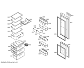 Схема №3 KG39SV00 с изображением Дверь для холодильной камеры Siemens 00244579