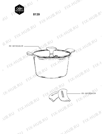 Схема №1 8139 с изображением Кастрюля для духовки Seb FS-3072028139