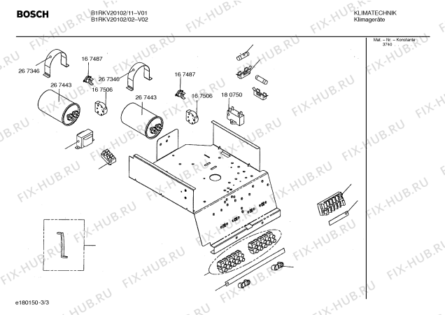 Взрыв-схема кондиционера Bosch B1RKV20102 - Схема узла 03