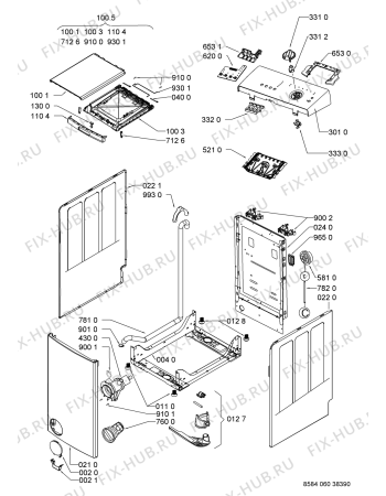 Схема №2 BILA 060/W с изображением Микромодуль для стиралки Whirlpool 480111104737