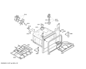 Схема №4 3HT515X с изображением Передняя часть корпуса для плиты (духовки) Bosch 00477846