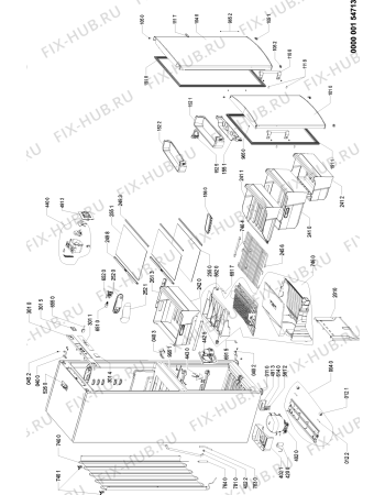 Схема №1 PRBN 350W A+ с изображением Сенсорная панель для холодильника Whirlpool 480132102997