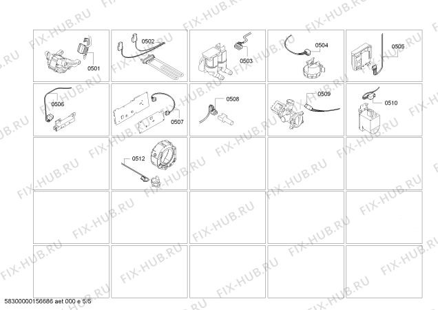 Схема №5 WM10P261IL IQ300 8kg 1000rpm Made in Germany с изображением Дисплей для стиралки Siemens 00625462