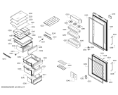Схема №4 KGN49AI31 Bosch с изображением Дверь морозильной камеры для холодильной камеры Bosch 00778125
