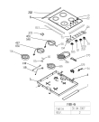 Схема №1 BEKO BRO 974 (7716088300) с изображением Индикаторная лампа для электропечи Beko 165260001