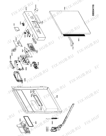 Схема №4 ADP 588 WH с изображением Тумблер для посудомойки Whirlpool 481290508819