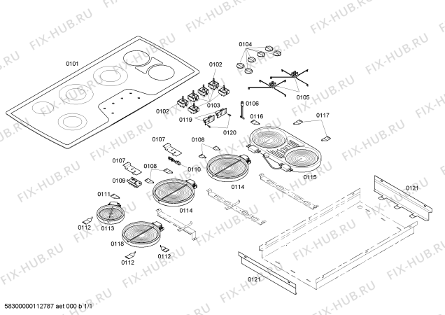 Схема №1 CEM456CB с изображением Стеклянная полка для плиты (духовки) Bosch 00187302