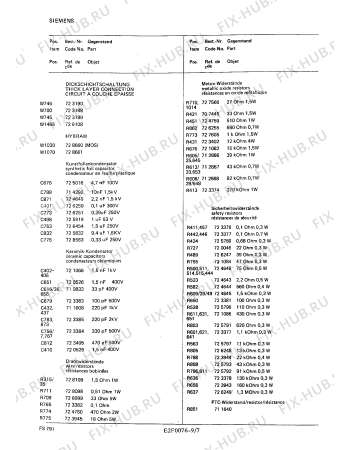 Схема №9 FS8117 с изображением Пленка Siemens 00752465