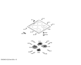 Схема №5 P1HCB48525 с изображением Зажим для плиты (духовки) Bosch 00604556