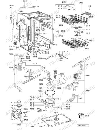 Схема №2 GSI 7990 IN -n.prod. с изображением Винт для посудомоечной машины Whirlpool 481240118706