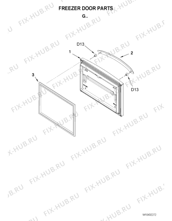Схема №7 5GFF25PRYA с изображением Ящик (корзина) для холодильника Whirlpool 482000006621
