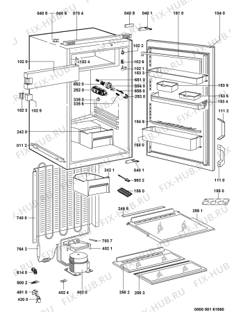 Схема №1 KVE 1433/A+/SW-LH с изображением Преобразователь для холодильника Whirlpool 481251148484