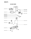 Схема №4 KA305S10/6R0 с изображением Корпусная деталь для кухонного измельчителя Krups MS-0A17074