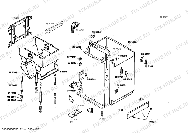 Схема №6 WP79710 SIWAMAT PLUS 7971 с изображением Инструкция по эксплуатации для стиральной машины Siemens 00516776