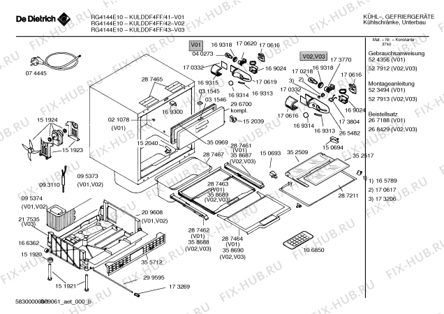 Схема №3 KULDDF4FF с изображением Инструкция по эксплуатации для холодильника Bosch 00527912