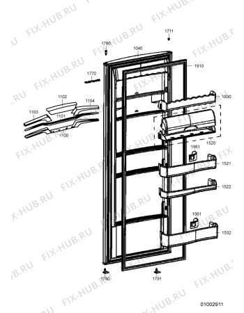 Схема №5 WVG302/2 с изображением Панель управления для холодильника Whirlpool 482000003322