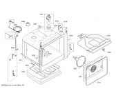 Схема №6 3HB528XD с изображением Фронтальное стекло для электропечи Bosch 00682816