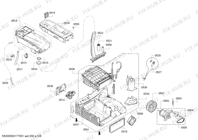 Схема №6 WTW842E0SN Avantixx 8 selfCleaning condenser с изображением Силовой модуль запрограммированный для электросушки Bosch 00631571