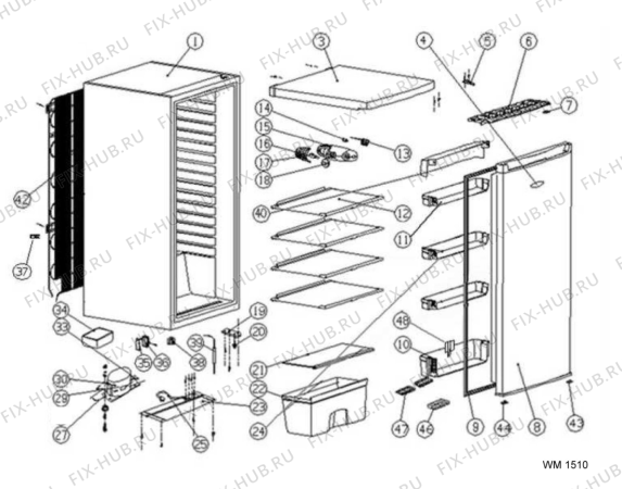 Схема №1 AM146 AP с изображением Микрокомпрессор для холодильной камеры Whirlpool 482000008876