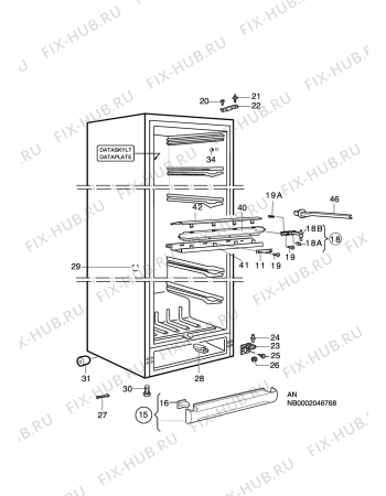 Взрыв-схема холодильника Rosenlew RPP710 - Схема узла C10 Cabinet