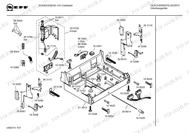 Схема №6 SHVKBH3 IGVS649.3 с изображением Краткая инструкция для посудомоечной машины Bosch 00584050