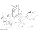 Схема №6 SHX46L06UC Bosch с изображением Панель управления для электропосудомоечной машины Bosch 00446741