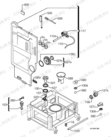 Взрыв-схема посудомоечной машины Zoppas PSX637D - BIO - Схема узла Water softener 066