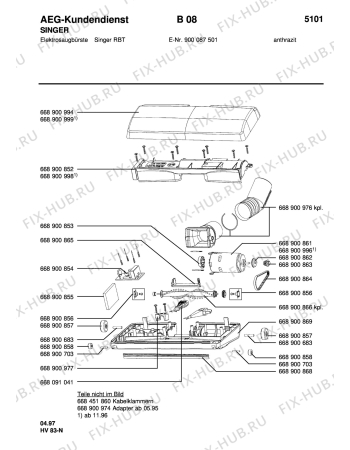 Схема №1 NACHRUSTSATZ с изображением Запчасть для электропылесоса Aeg 8996680910412