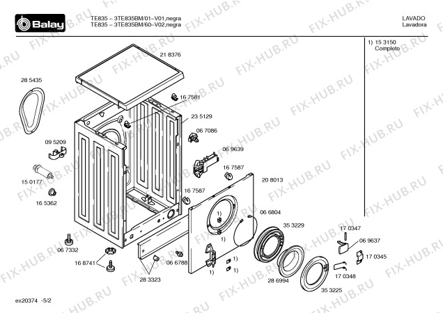 Схема №4 3TE835BM TE835 с изображением Ручка выбора температуры для стиральной машины Bosch 00187495