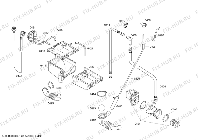 Схема №4 WLF20568TI с изображением Модуль управления для стиралки Bosch 00665658