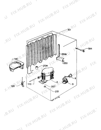 Взрыв-схема холодильника Zanussi ZI2160 - Схема узла Functional parts