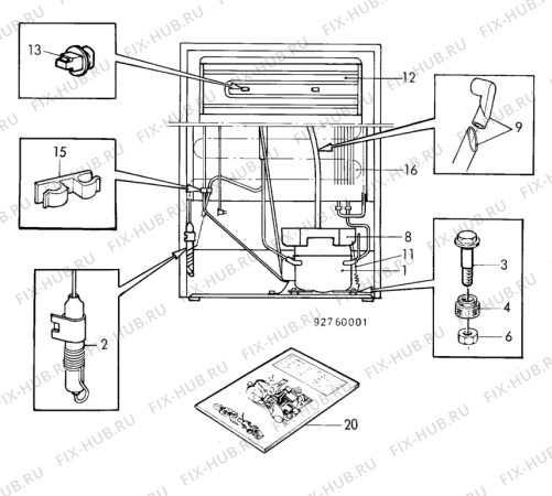 Взрыв-схема холодильника Elektra EKG2660 - Схема узла C10 Cold, users manual