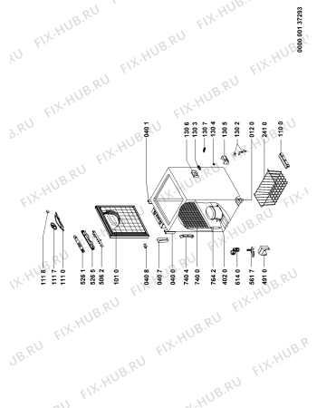 Схема №1 AFG 6142 E-B с изображением Дверка для холодильной камеры Whirlpool 480132100473