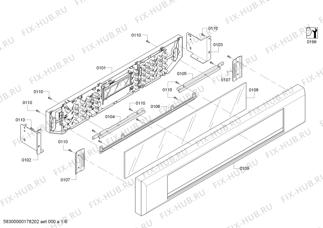 Схема №6 WD27JS с изображением Крышка для электропечи Bosch 00626470