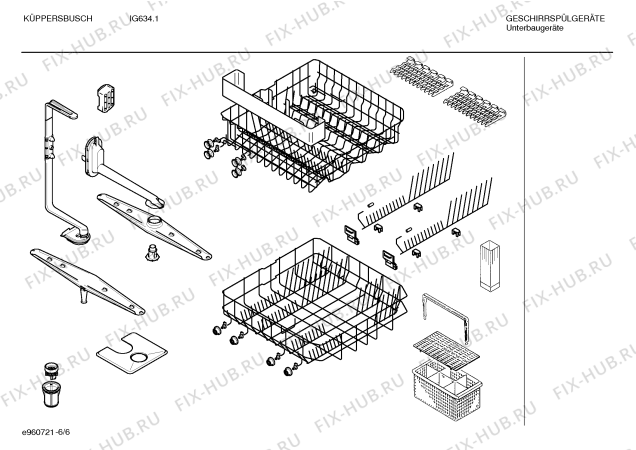 Взрыв-схема посудомоечной машины Kueppersbusch SGIKBA1 IG634.1 - Схема узла 06