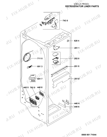 Схема №9 KSN 525 OP IO с изображением Дверца для холодильника Whirlpool 480132100583