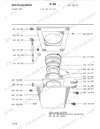 Взрыв-схема стиральной машины Aeg LAV705 - Схема узла Door