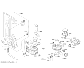 Схема №5 SMS40D02EU с изображением Силовой модуль запрограммированный для посудомоечной машины Bosch 00750236