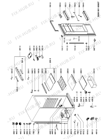Схема №1 KRVA 3850/2/IN с изображением Преобразователь для холодильной камеры Whirlpool 481228038139