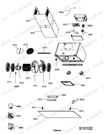 Схема №1 AKR 039 G BL с изображением Монтажный набор для вытяжки Whirlpool 482000097509