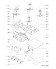 Схема №1 AKM 280/AV с изображением Держатель для плиты (духовки) Whirlpool 481936069684