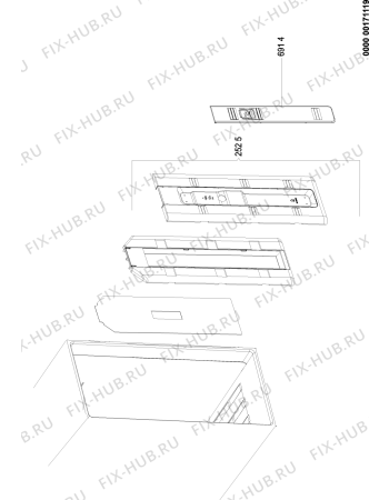 Схема №11 WSE5531 A+XL с изображением Декоративная панель для холодильника Whirlpool 480132101091