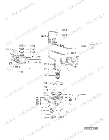 Схема №4 ADPU 7452 A+ 6S IX с изображением Микромодуль для посудомойки Whirlpool 481010537665
