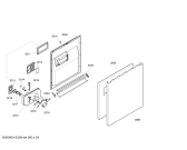 Схема №5 SGD69T05EU с изображением Передняя панель для посудомоечной машины Bosch 00660325