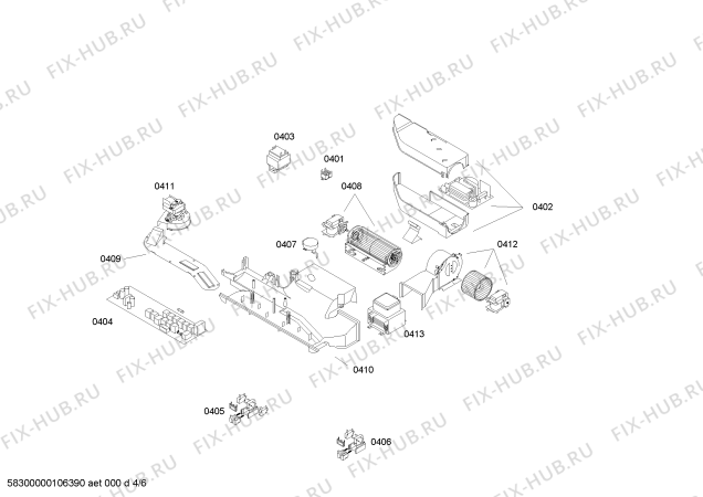 Схема №3 B6774W0 с изображением Хомут для плиты (духовки) Bosch 00428041